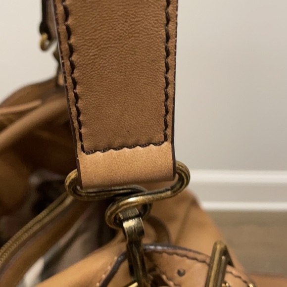EXTREMELY RARE Burberry tan leather crossbody bag - Picture 13 of 16